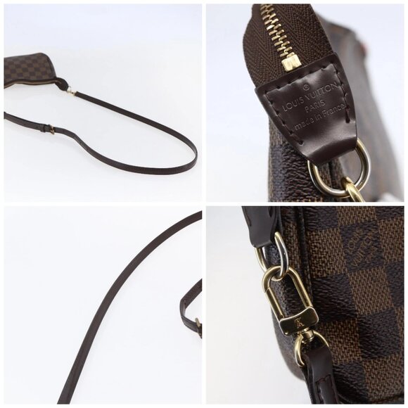 LOUIS VUITTON Damier Ebene Pochette Accessoires Pouch N41206 LV Auth 147934 - Picture 16 of 16